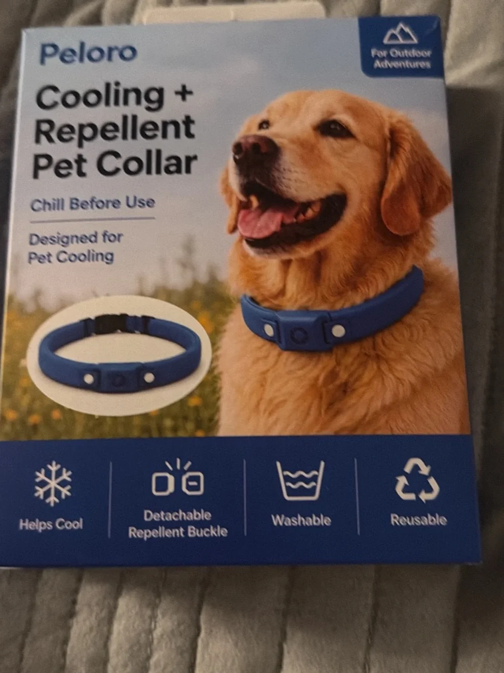 Blue Cooling & Repellent Dog Collar